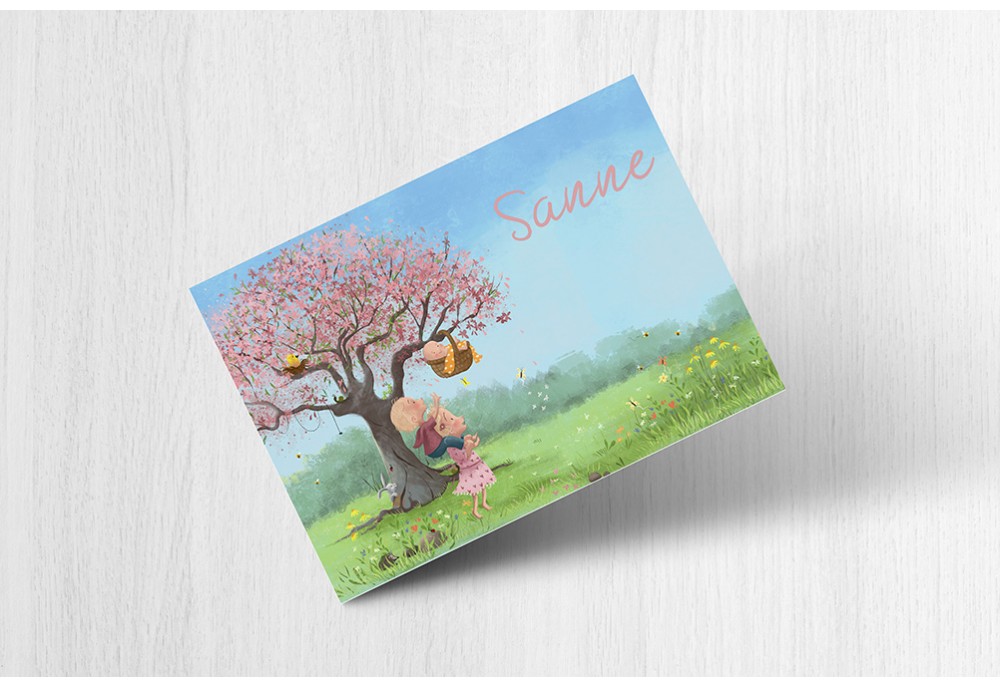 Kindjes met boom Kindjes met boom